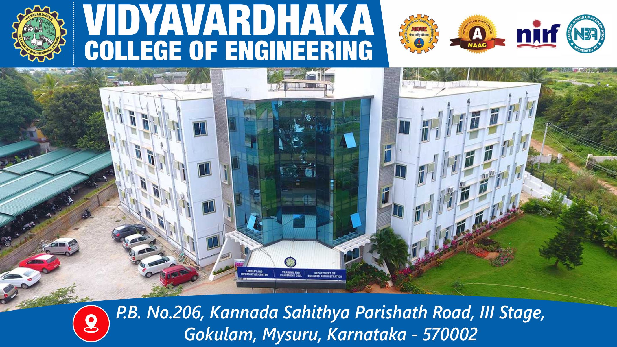 out side view of Vidyavardhaka College of Engineering